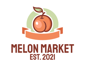 Peach Fruit Market  logo design