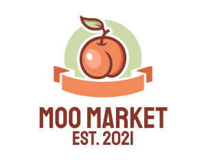 Peach Fruit Market  logo design