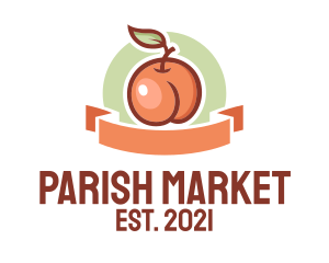 Peach Fruit Market  logo design