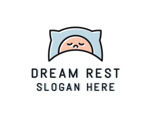 Kid Baby Sleep logo design