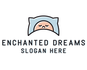 Kid Baby Sleep logo design