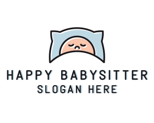 Kid Baby Sleep logo design