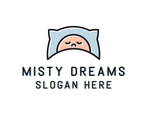 Kid Baby Sleep logo design