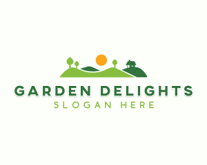 Landscaper Garden Lawn logo design