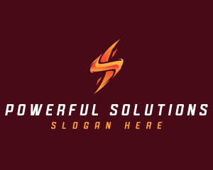 Lightning Electricity Thunder  logo design