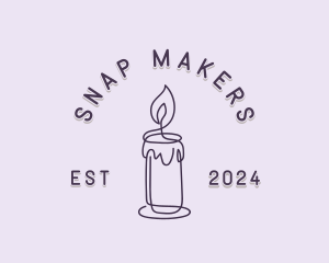 Wellness Candle Spa logo design