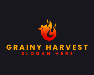 Fire Chicken Flame logo