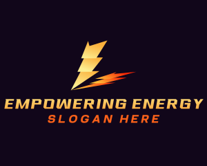 Lightning Bolt Voltage logo design