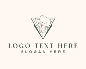 Hat Rodeo Cowgirl logo