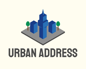 3D Urban City  logo design