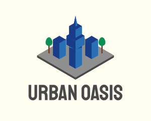 3D Urban City  logo design