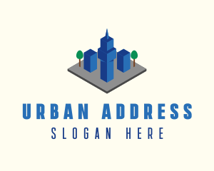 3D Urban City  logo design