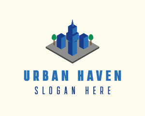 3D Urban City  logo design