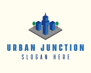 3D Urban City  logo design