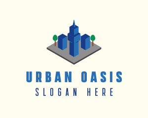 3D Urban City  logo design