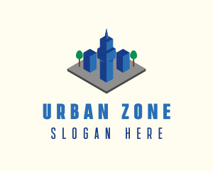 3D Urban City  logo design