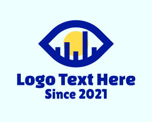 Minimalist Eye Building logo