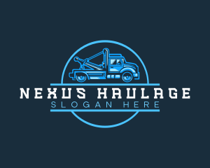 Pickup Tow Truck logo design