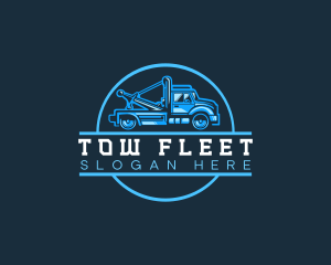 Pickup Tow Truck logo design