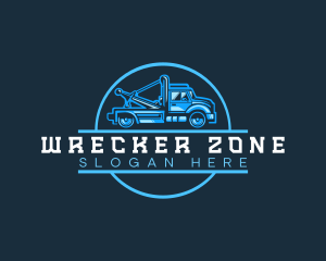 Pickup Tow Truck logo design