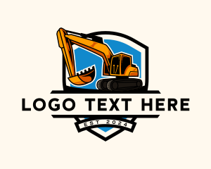 Excavator Industrial Digger logo