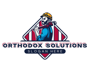 Handyman Plumber Wrench Logo