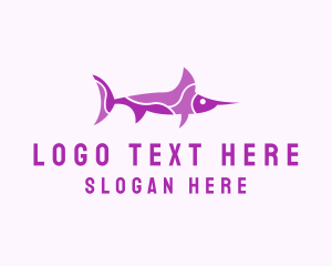 Purple Swordfish Aquarium logo