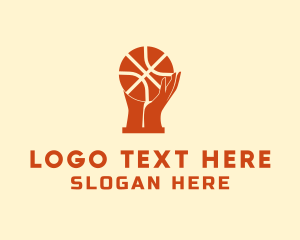 Shooter - Basketball Tournament Hand Trophy logo design
