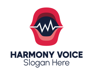 Voice Recording Soundwave logo design