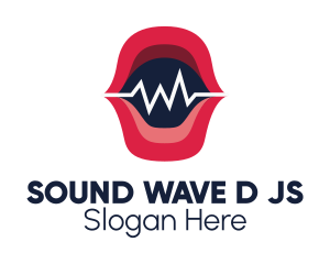 Voice Recording Soundwave logo design