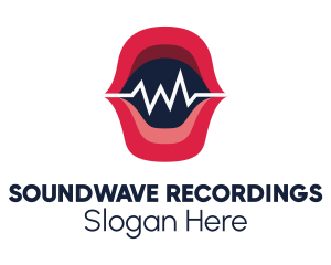 Voice Recording Soundwave logo design