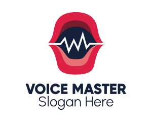 Voice Recording Soundwave logo design