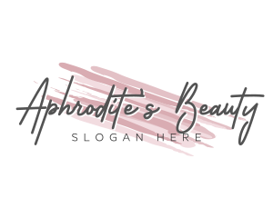 Makeup Beauty Wordmark logo design