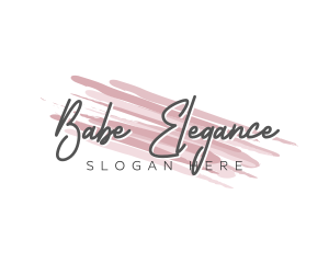 Makeup Beauty Wordmark logo design