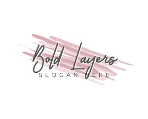 Makeup Beauty Wordmark logo design