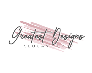 Makeup Beauty Wordmark logo design