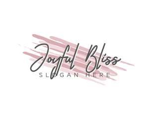 Makeup Beauty Wordmark logo design