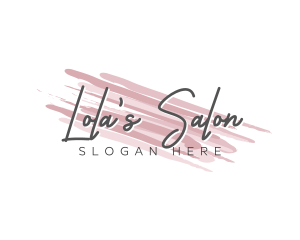 Makeup Beauty Wordmark logo design