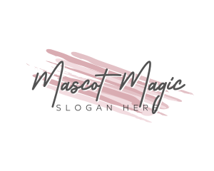 Makeup Beauty Wordmark logo design