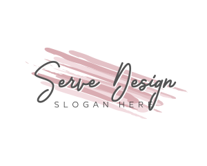 Makeup Beauty Wordmark logo design