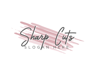 Makeup Beauty Wordmark logo design