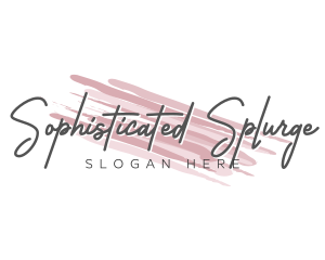 Makeup Beauty Wordmark logo design