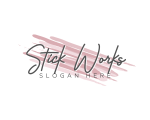 Makeup Beauty Wordmark logo design