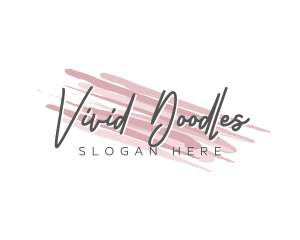 Makeup Beauty Wordmark logo design