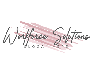 Makeup Beauty Wordmark logo design