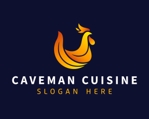 Flaming Rooster Cuisine logo design