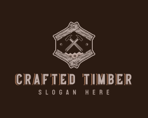 Hammer Carpentry Woodwork logo design