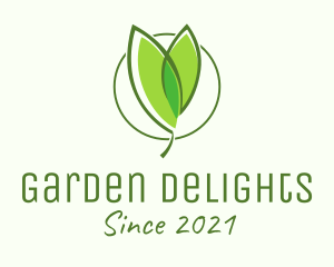 Organic Seedling Plant  logo design