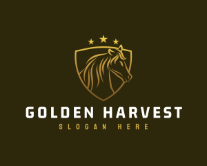 Golden Horse Premium logo design