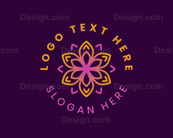 Kaleidoscope Flower Petal Logo